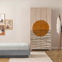 Hanah Home Lidya 2 -974 Armario en Color Sonomo